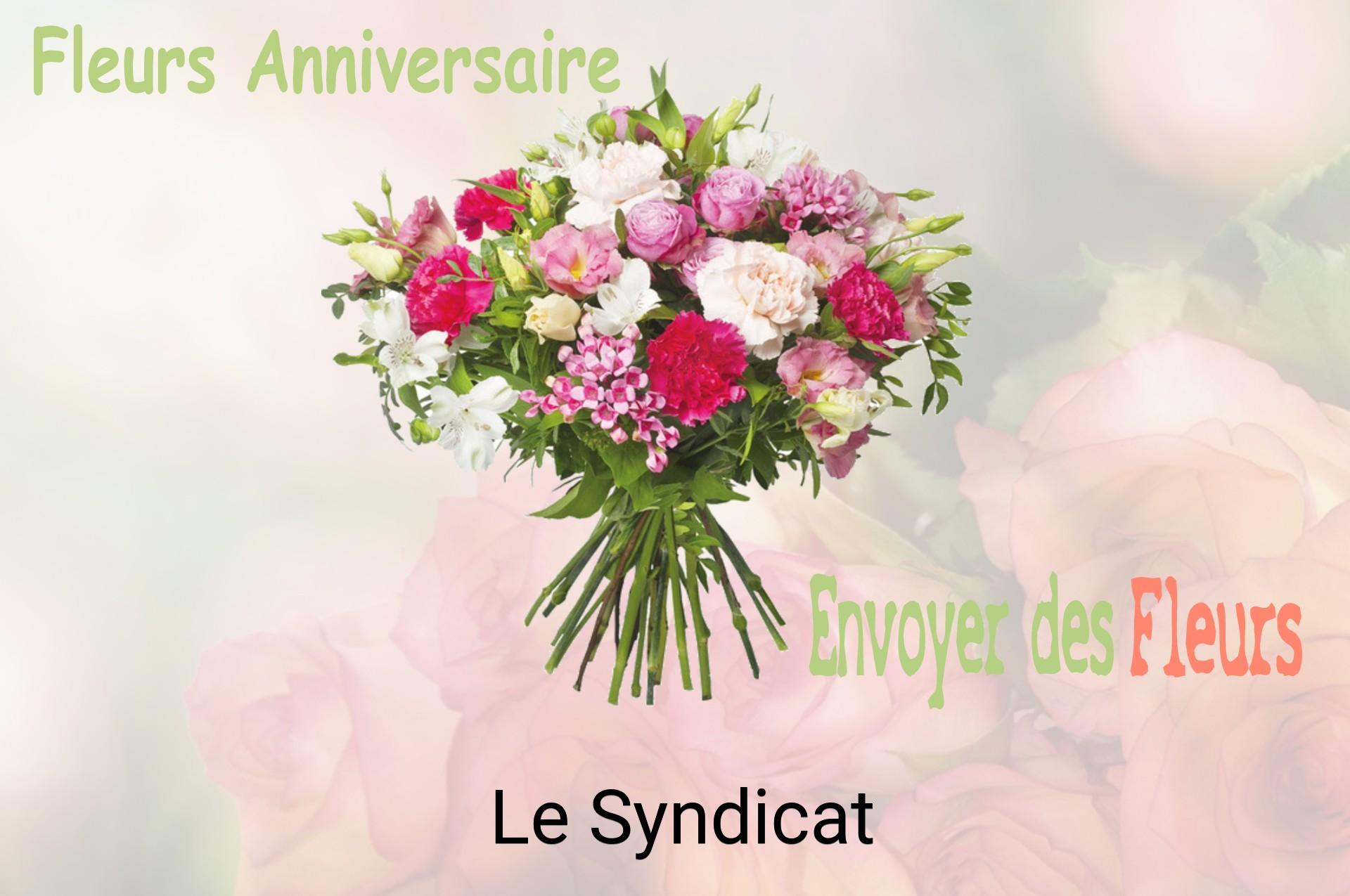 Bouquet de fleurs d’anniversaire livré à Le Syndicat