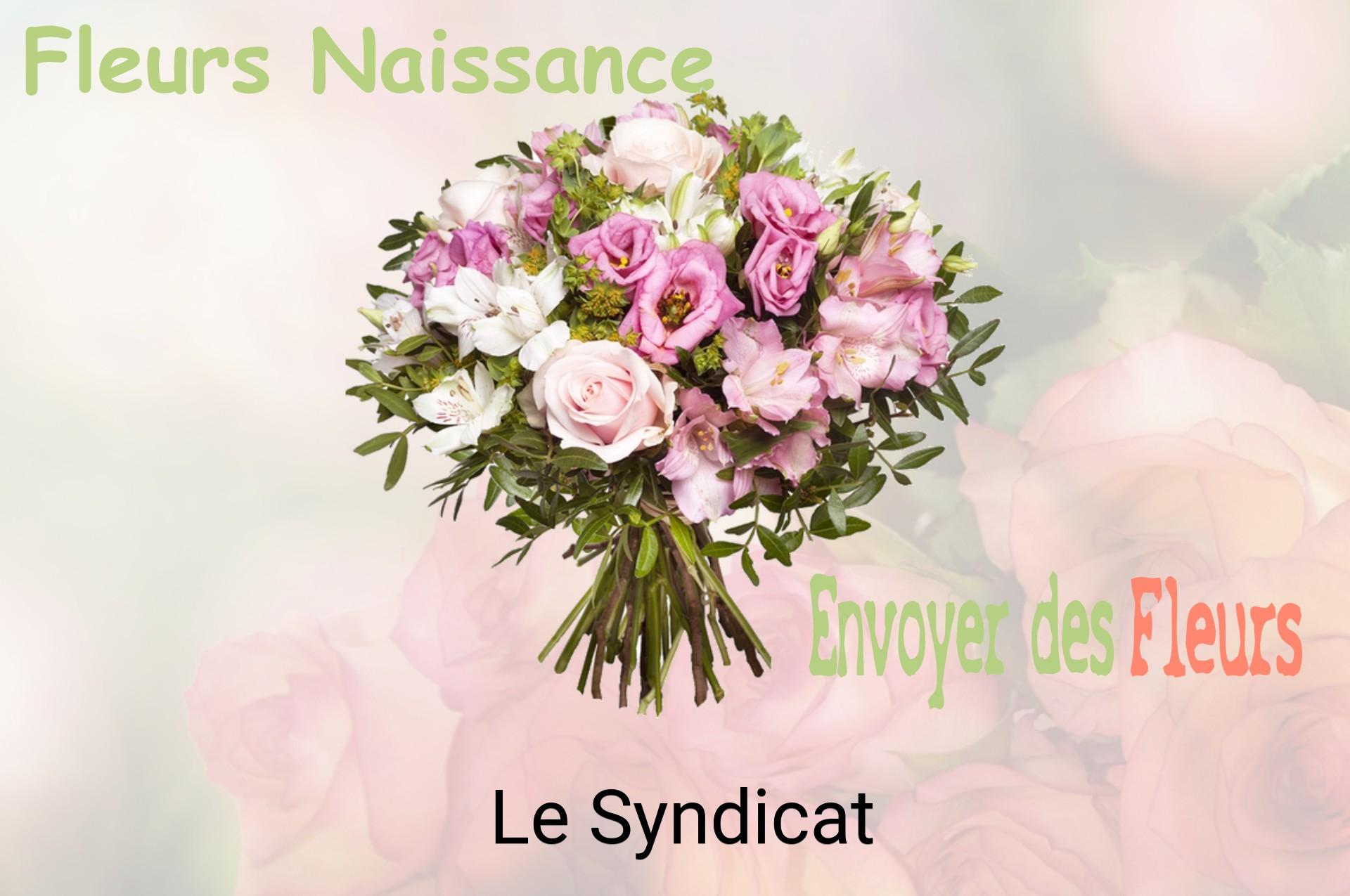 Bouquet de fleurs de naissance livré à Le Syndicat